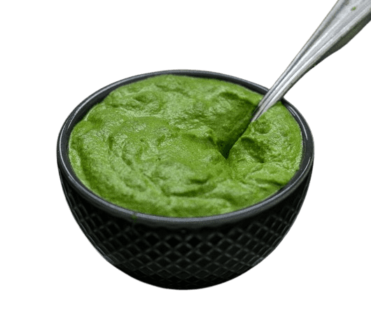 Spinach and Peanut Chutney (पालक मूंगफली चटनी)